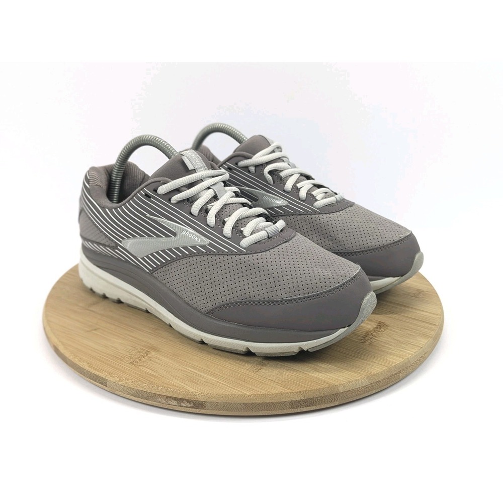 Brooks Womens 9 Wide‎ Addiction Walker Shoes Sneakers Gray Gym Walking
